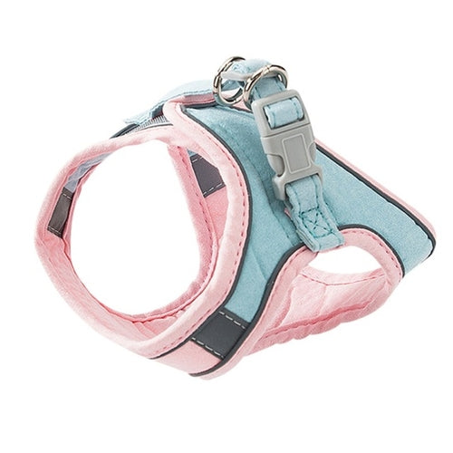 Pettorina per gatti regolabile con set di guinzagli .Imbracature per animali domestici con gilet riflettente