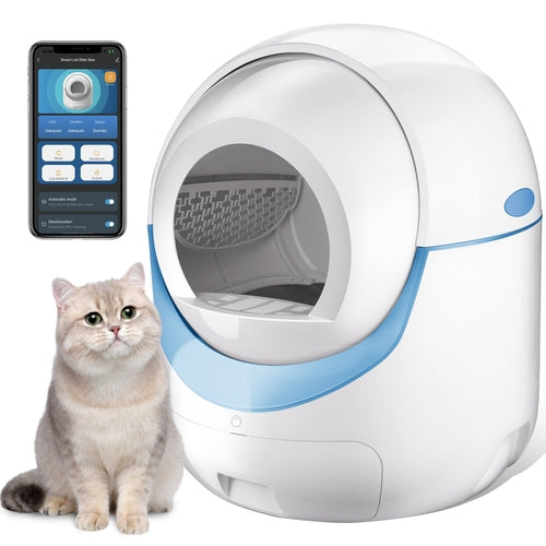 Lettiera per gatti autopulente.