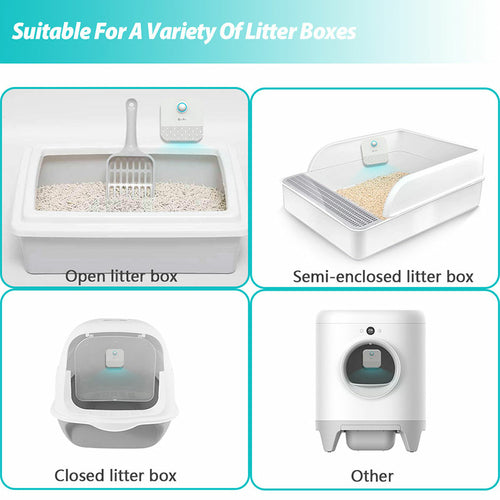Purificatore intelligente di odori per gatti e lettiera per gatti, filtro dell'aria.
